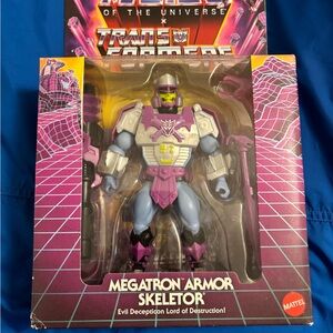 Mattel Megatron Armor Skeletor Action Figure - Purple, Silver, Blue